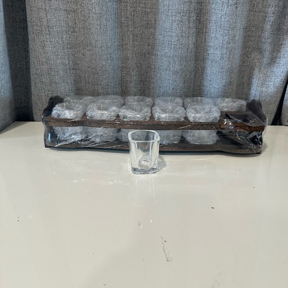 Soujoy 12 shot glass wood holder, pub party club drinking. NWT. - Picture 1 of 5